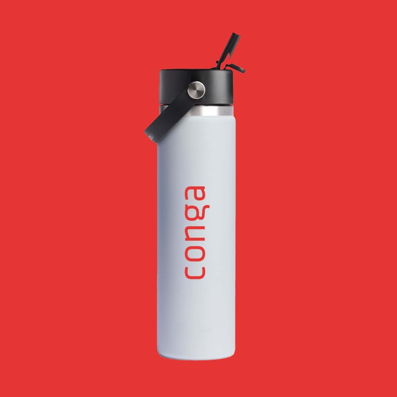 Conga Hydro Flask 24 Oz. Straw Cap Water Bottle - image1